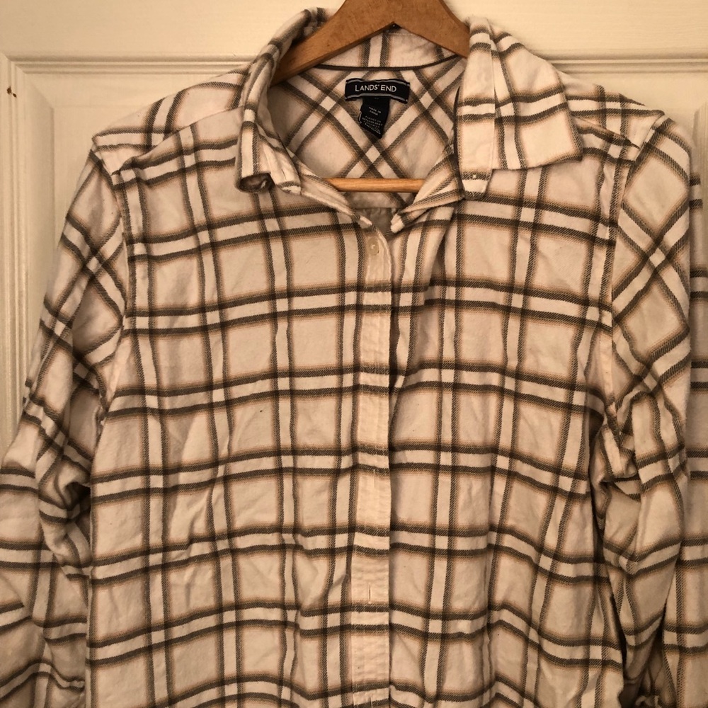 Land’s End Plaid Flannel Shirt 16